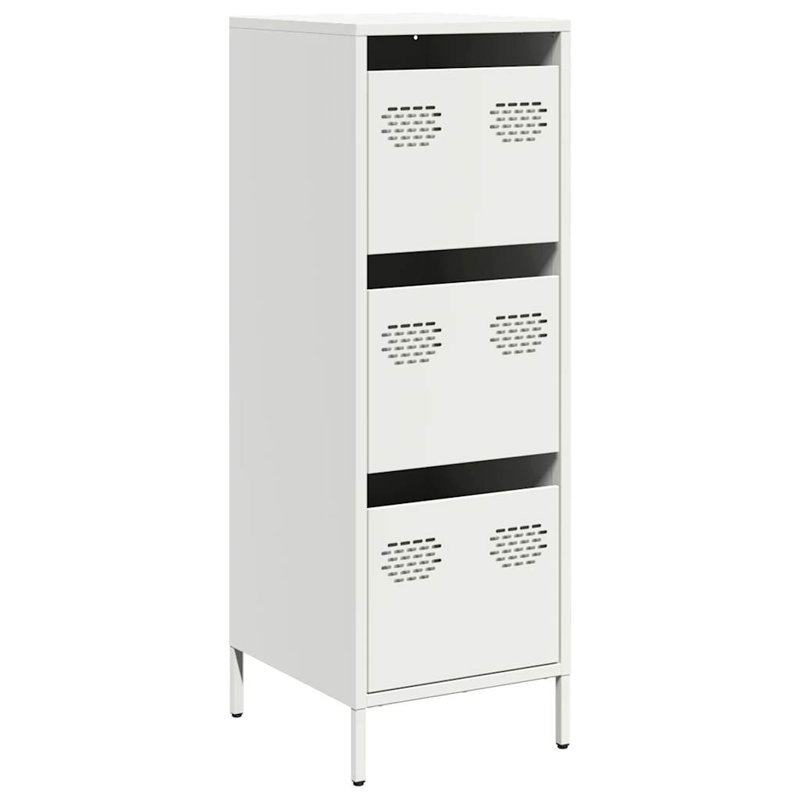 Batdorf Steel Highboard Accent Chest, White