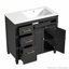 Meuble-lavabo 36 po avec lavabo, un tiroir basculant, 3 tiroirs latéraux, tablette réglable-116859017
