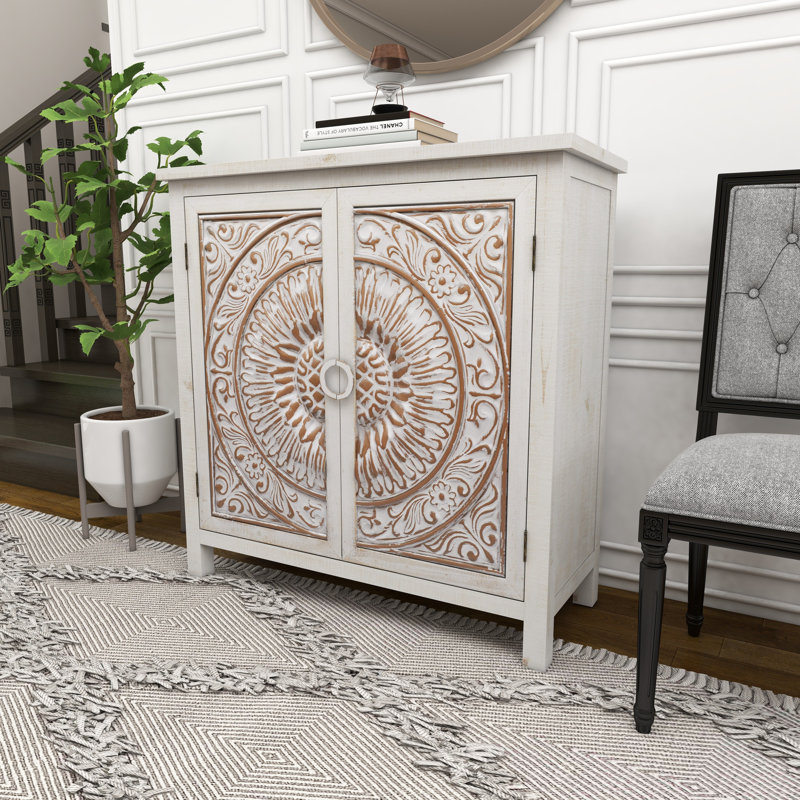 Armoire d'appoint 2 portes Allendale, Beige