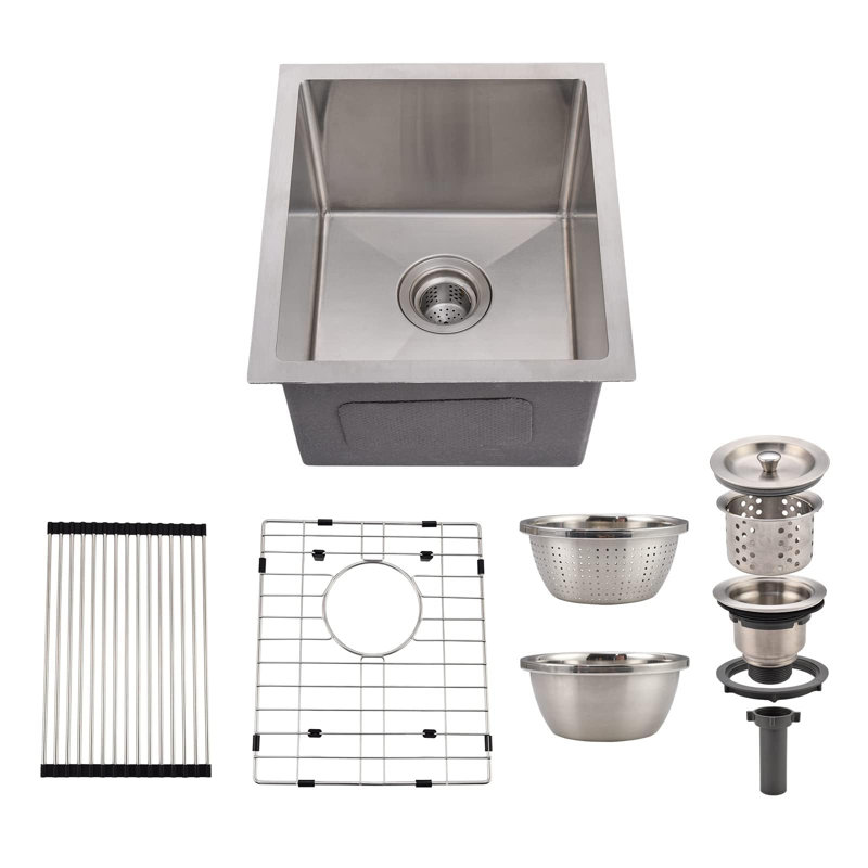 Stainless Steel Undermount Workstation Sink - 16G Bowl with Noise Defense & Scratch-Resistant Finish for Modern Kitchens