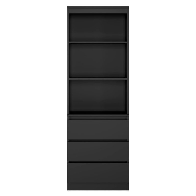 Isla 180cm H x 60cm W Standard Bookcase, Black