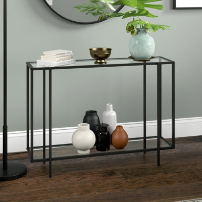 Ismir Glass Top Console Table