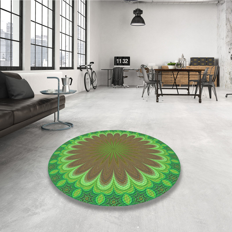 Oriental Indoor Rug, Round 4'