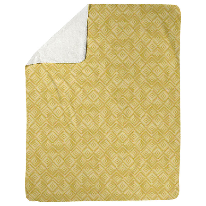 Couverture polaire Katelyn Elizabeth, l 52,5 po x L 62,5 po, Jaune