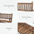 2-Person Wood Rocking Chair with Classic Log Design, 550 lbs Capacity-33424040
