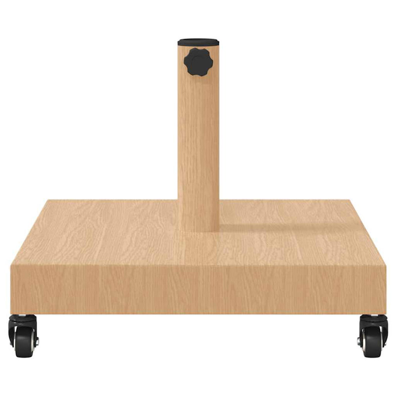Steel Umbrella Base, Light Wood
