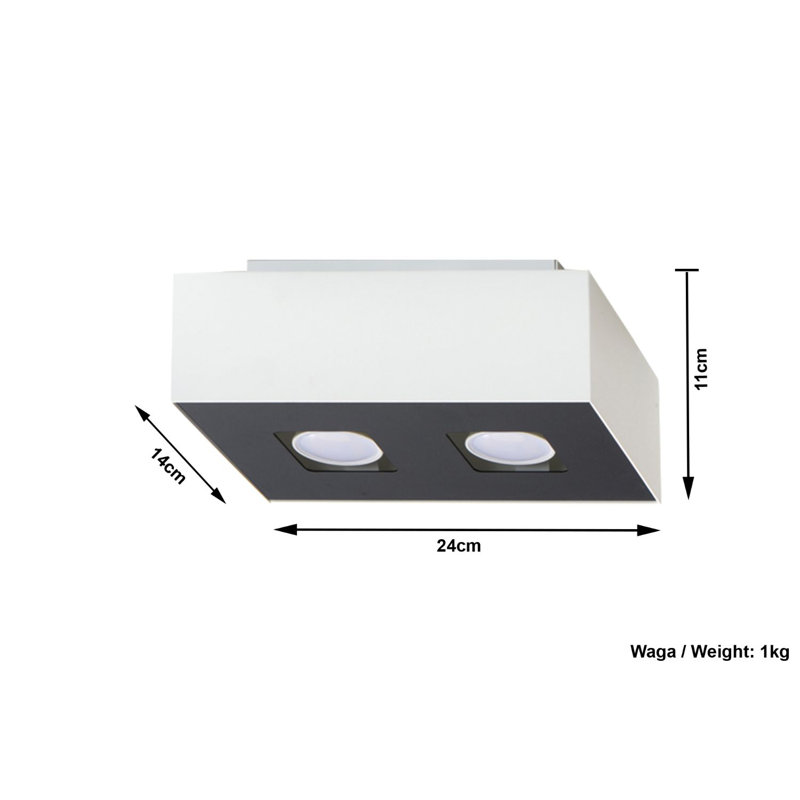 Cargile Flush Mount, White