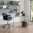 Massena 2 Piece Glass Writing Desk Office Set