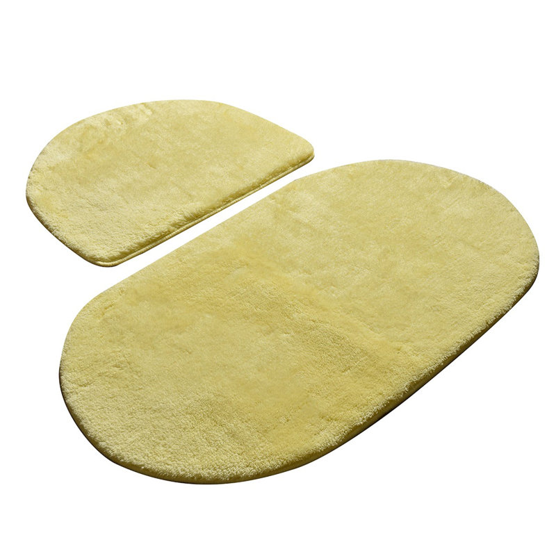 Ensemble de 2 tapis de bain Telly, Jaune