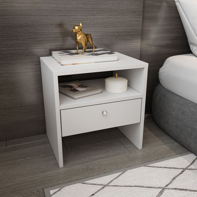 Table de nuit, Blanc