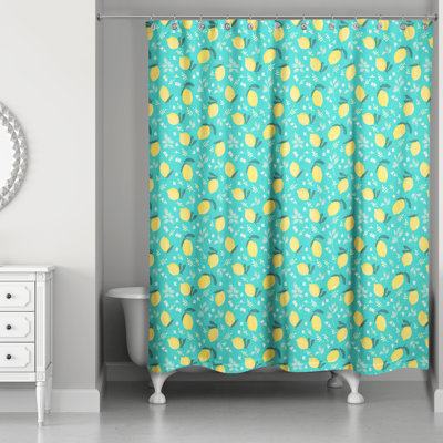 Rideau de douche Lemon Teal