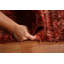 Tapis rouge / rose en laine noué à la main de conception unique 6 pi 5 po x 9 pi 7 po New Age