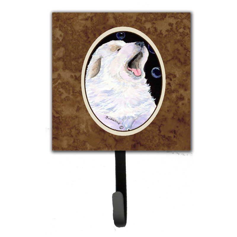 Porte-laisse et crochet mural great pyrenees