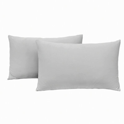 UltraSoft Jersey Knit Pillowcase Set - Standard/Queen - Grey - T-Shirt Microfiber Blend - Envelope Closure - Queen/Standard Pillows - Light Gray