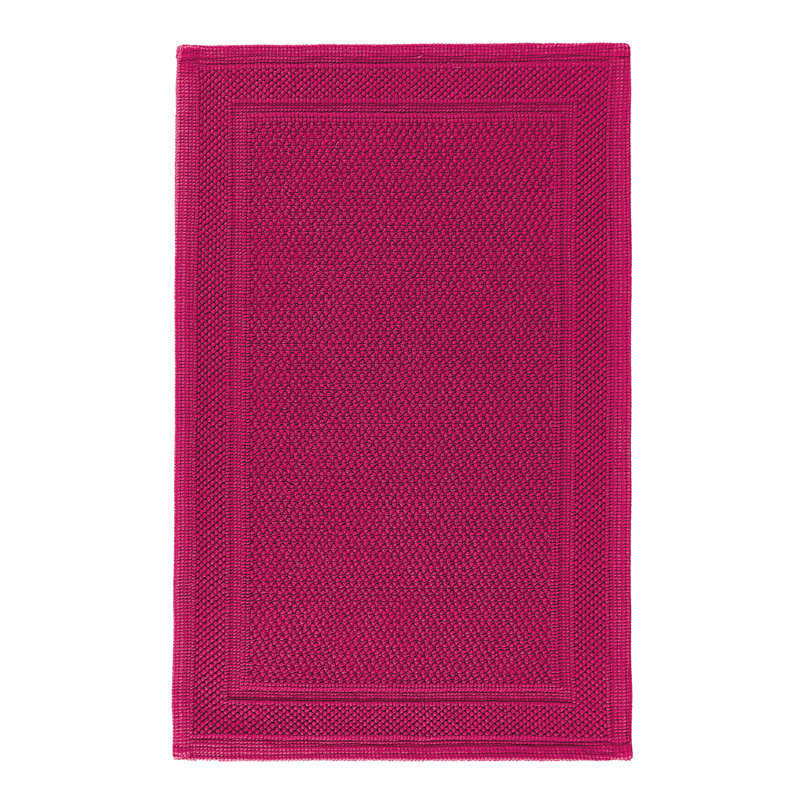 Bee Waffle Bath Rug, 20" W x 31" L, Fuchsia