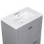 Meuble-lavabo gris 30 po avec lavabo simple