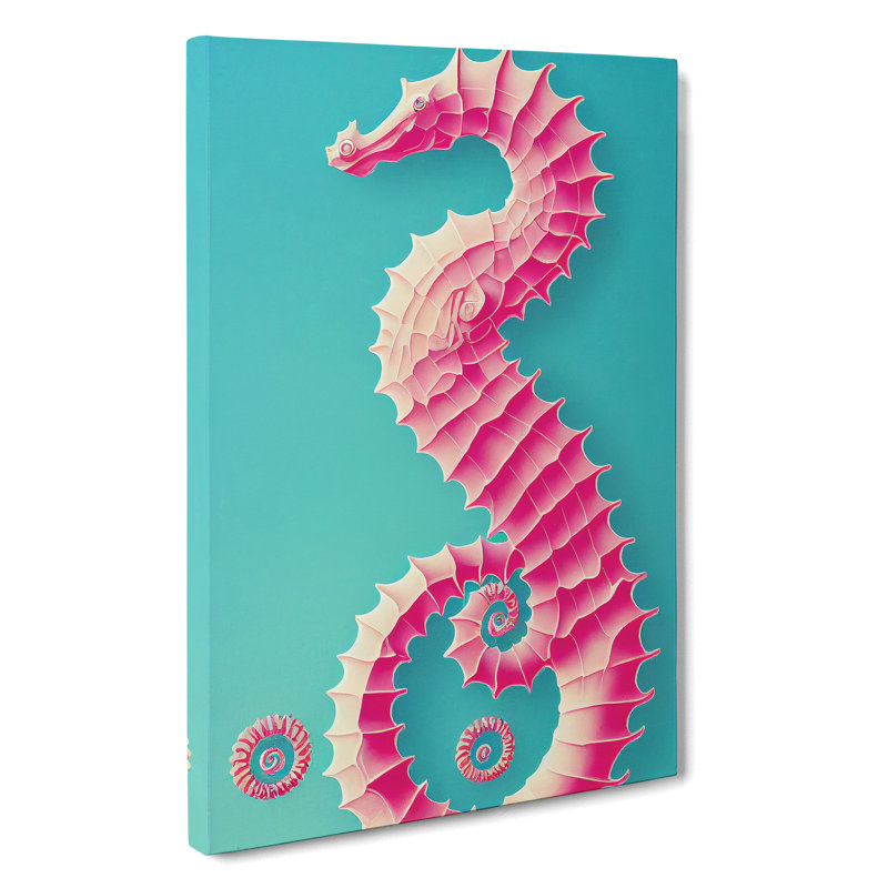 Mesmerising Seahorse - Wrapped Canvas, 50cm H x 35cm W x 3cm D