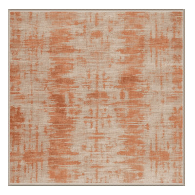 Machine Washable Abstract Brown Area Rug