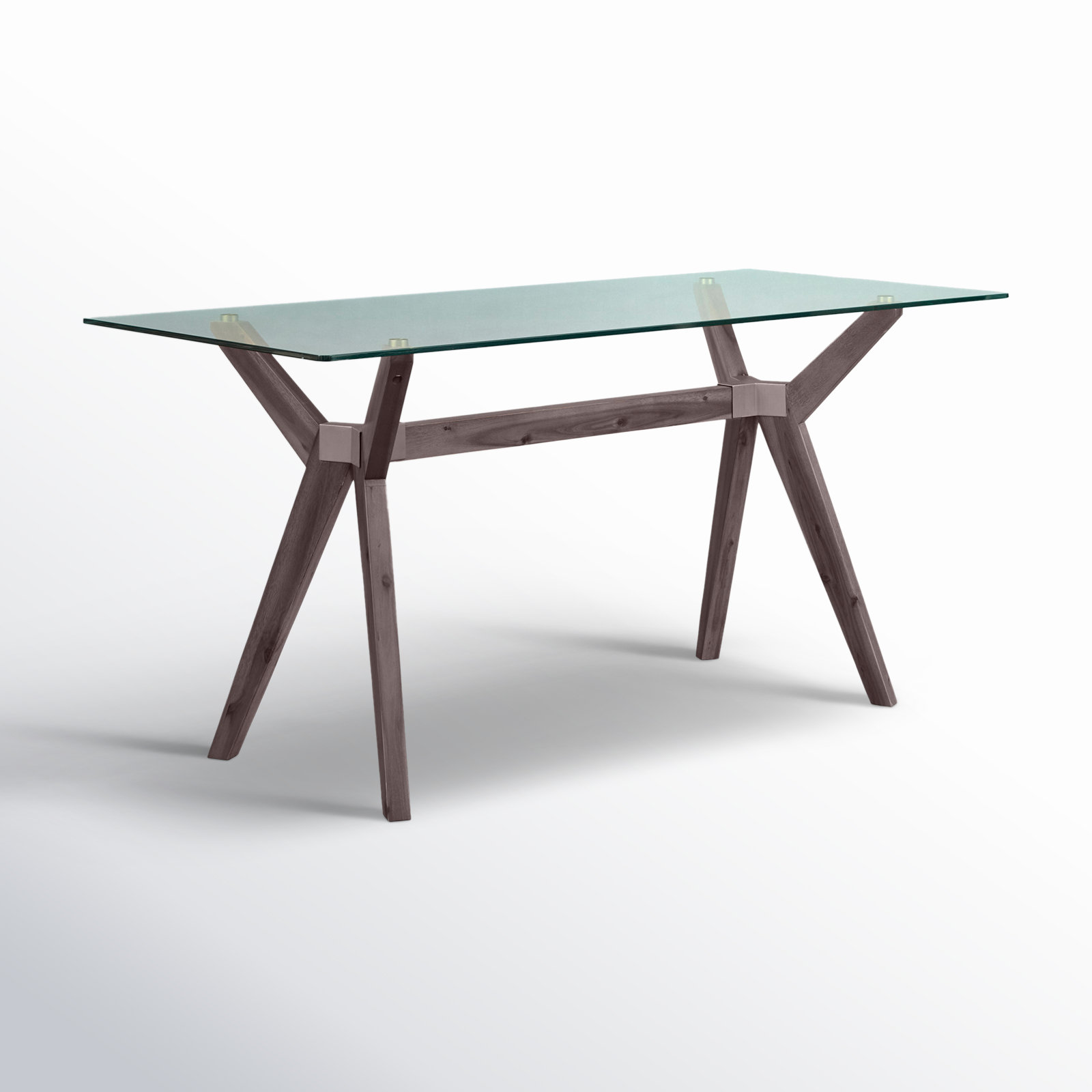 Walter Writing Desk, Gray/Silver