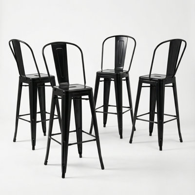 Counter Stool with Metal Frame