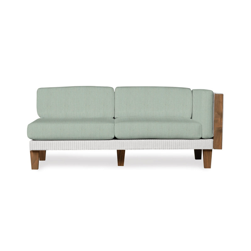 Catalina Outdoor 2 - Seat Loveseat, White, Demo Oatmeal