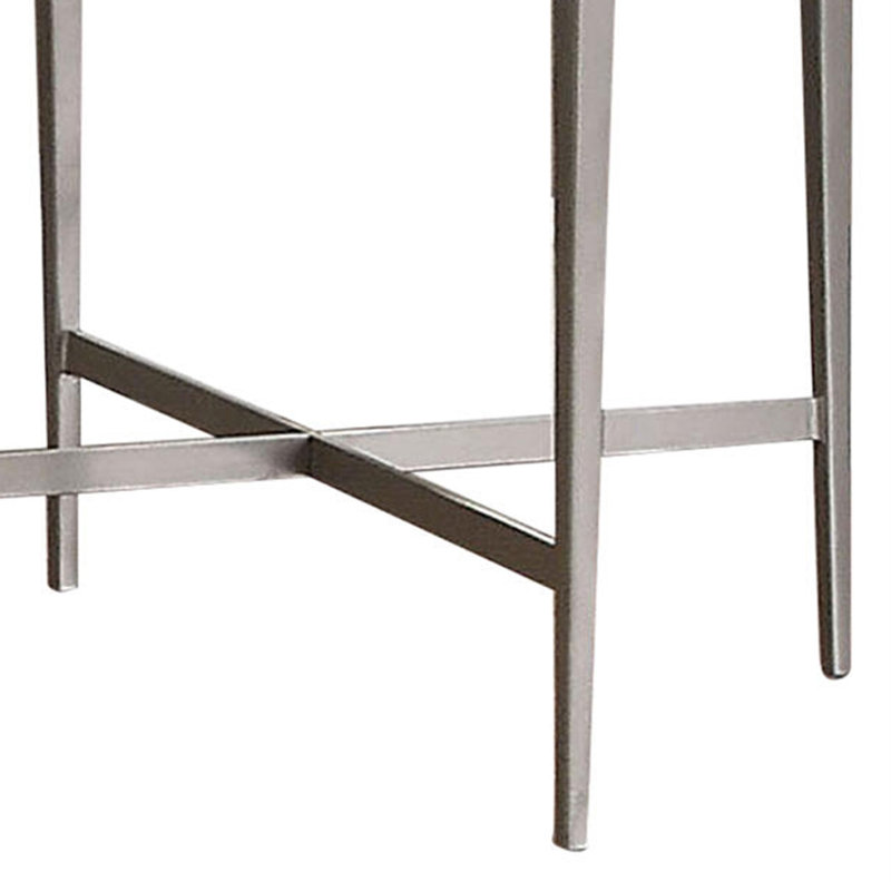 Table de bout à plateau en verre