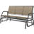Porch Glider Swing With 3 Seats,3-Person Outdoor Patio Glider Bench,Breathable Mesh Fabric, Metal Frame-636070981
