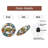 Colorful Turtle Wall Clock with Artistic Design Art - 12'' Modern Glass Wall Clock