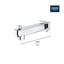 Plus Wall Mounted Tub Spout Trim with Diverter-44218823