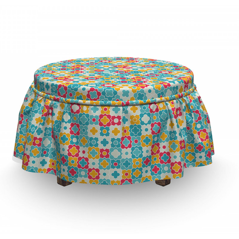 Box Cushion Ottoman Slipcover