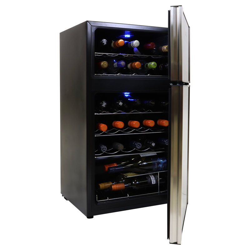 Koolatron Dual Zone 19" Freestanding 29 Bottle Wine Refrigerator