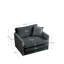 Grey Chenille Armchair For Bedroom Ambiance - Solid Wood Frame, Breathable Upholstery, Cozy Seat Atmosphere Cushioning
