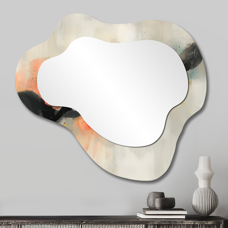 Miroir mural décoratif Emulsion Pulse Of Volcano, 25 po x 28 po