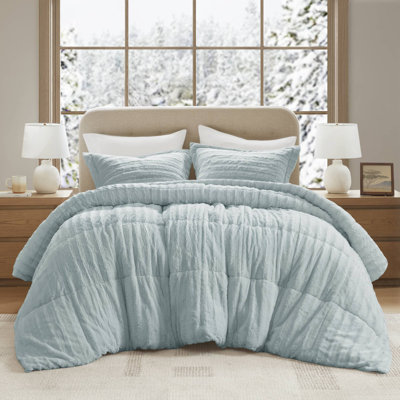 Ensemble d'édredon ultra-doux 3 pièces Duke Aqua