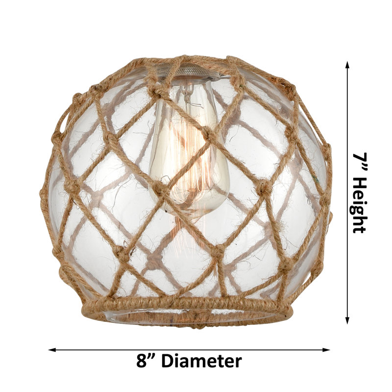 Plafonnier encastré simple 10 po 1-light Casas, H 13 po x l 8 po x P 8 po