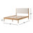 Ardin Solid Wood Bed Frame With Cream Boucle Upholstered Headboard-163693306-162348601