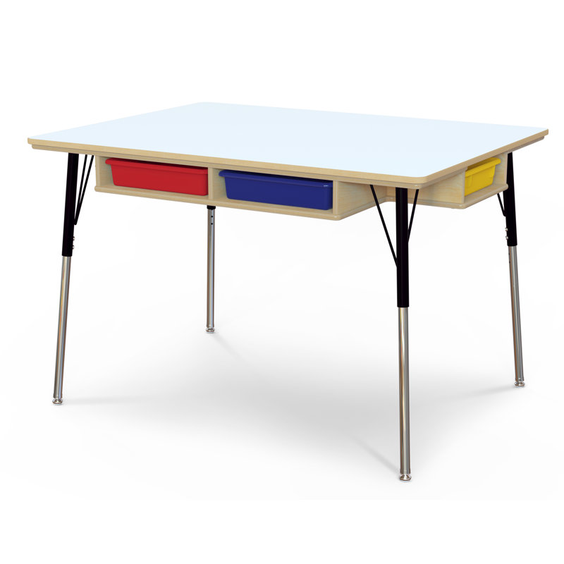 Table avec rangement Jonti-Craft®, Coloré, 31" H x 36" W x 48" L