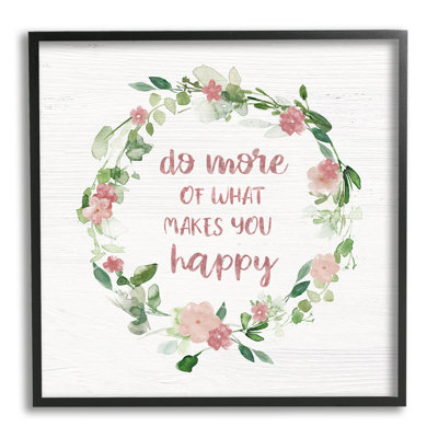 «What Makes You Happy Motivational Expression» par Carol Robinson - Peinture