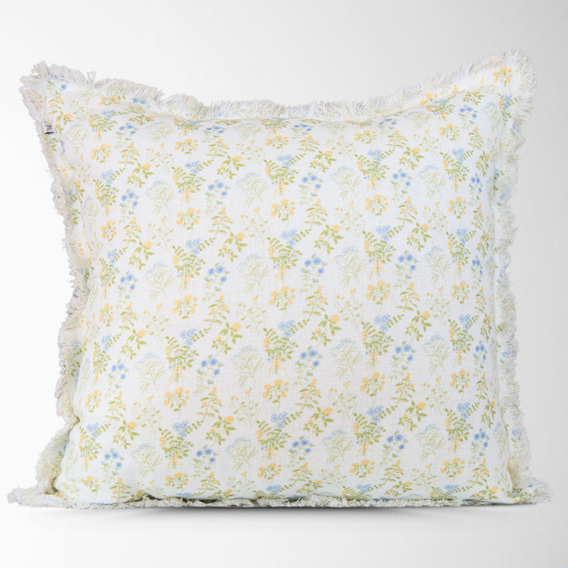 Floral Cotton Pillow Cover