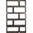 Wilmette 65.25"H Geometric Display Bookcase