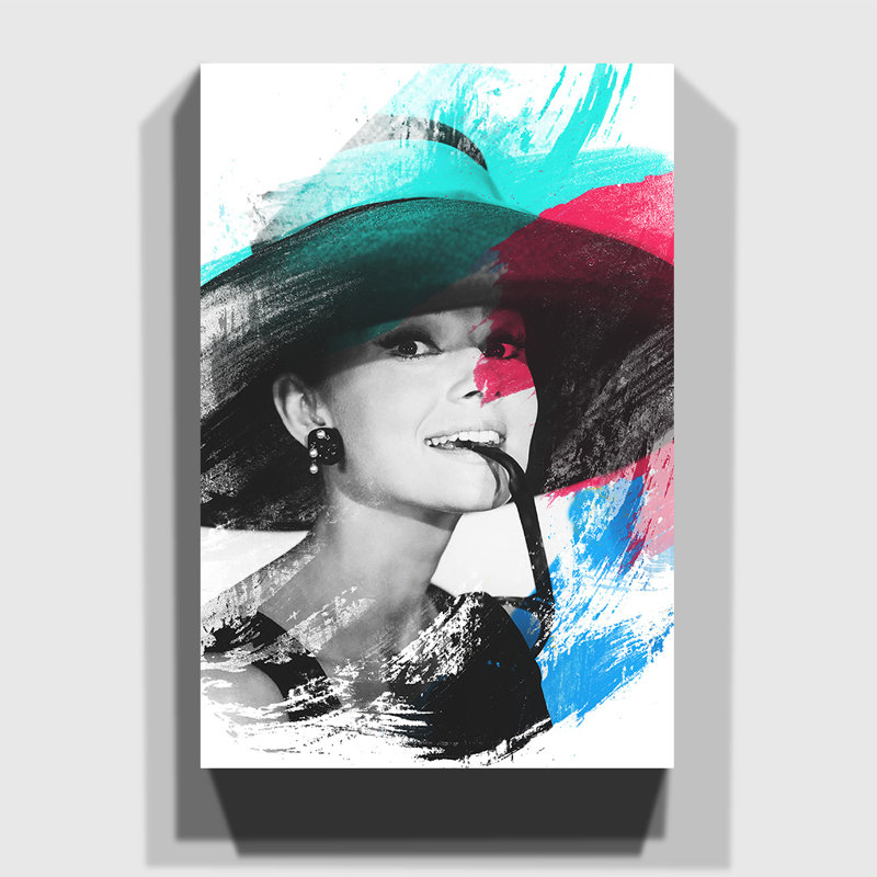 Audrey Hepburn - Wrapped Canvas, 50cm H x 35cm W