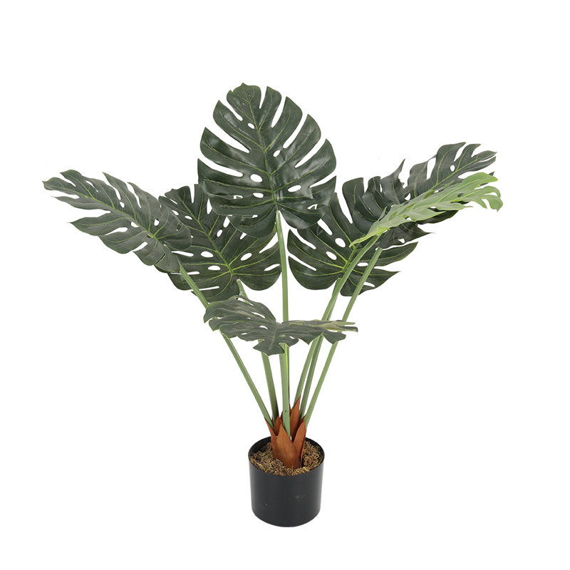 Faux Plant in Plastic Freestanding  Planter, 85cm H x 50cm W x 50cm D