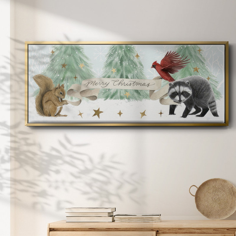 Collection «Christmas in the Forest» - Toile encadrée, H 20 po x l 50 po