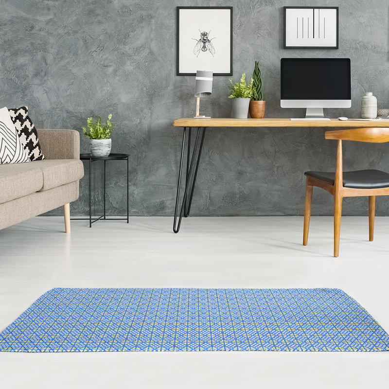Chenille Geometric Indoor Rug, Rectangle 4' x 6'