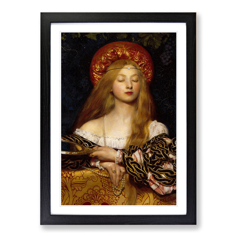 Vanity by Frank Cowper Cadogan - Picture Frame Graphic Art, Black Framed, 36cm H x 27cm W x 2cm D