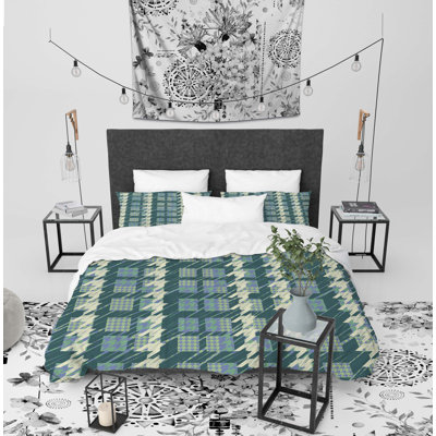 Green Tones Polyester Twill Duvet Cover