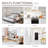 3-Tier Console Table With Adjustable Feet