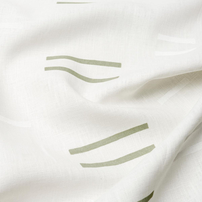 Tissu Oaxaca Schumacher X Caroline Z Hurley, Herbe / blanc