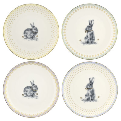 Spode Meadow Lane 4 Piece 8.2" Salad Plate Set