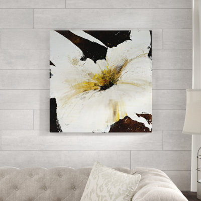 Blanco Flor IV par Bridges - Peinture